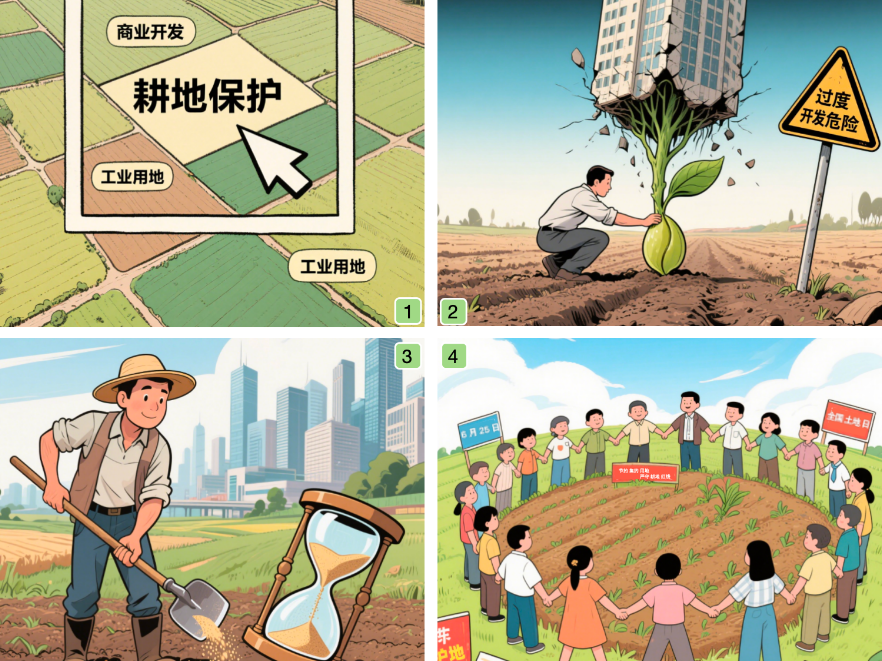 青椒漫评丨节约集约用地，严守耕地红线